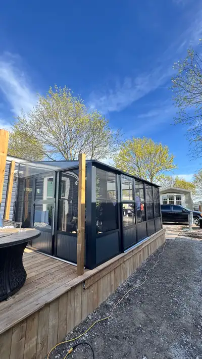 Solarium sojag brand , retails are twice the price , 10x16 10x10 in stock , feel free to contact