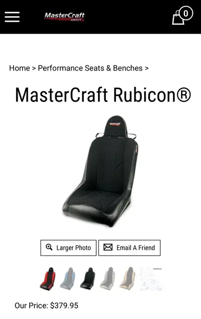Selling a pair of Mastercraft Rubicon racing bucket seats out of my 2008 Jeep Grand Cherokee WK They...
