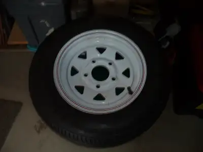 I have for sale a new Carlisle Sport trail 5.30 x12 trailer tire and sport rim. This item is in new...