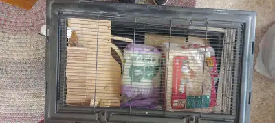 Hamster or small rodent cage plus all accessories, View more