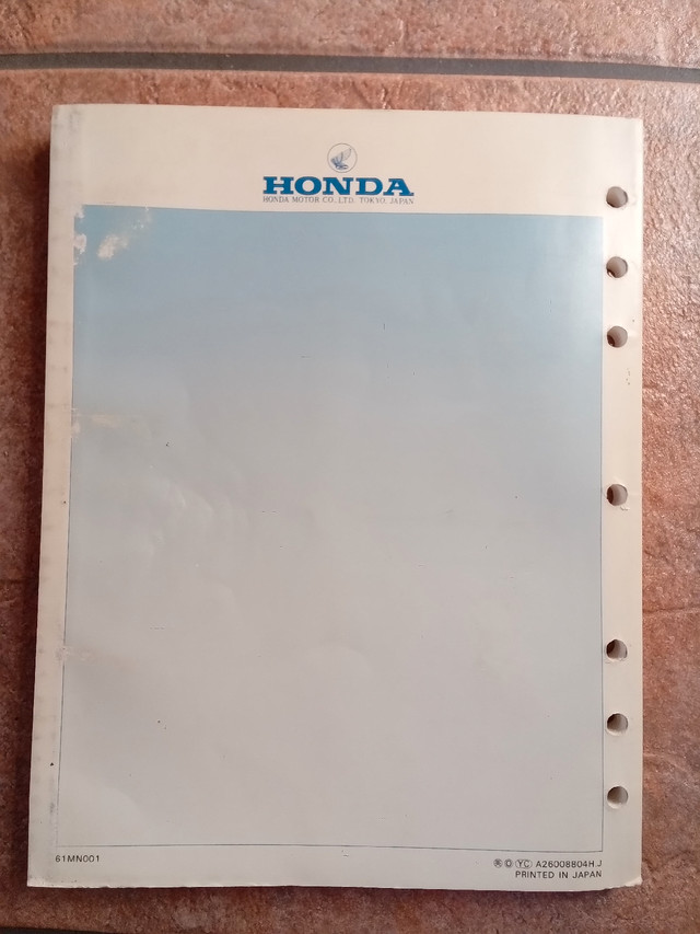 Honda 1988 Super Magna Service Manual in Street, Cruisers & Choppers in Trenton - Image 2