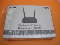 D-LINK WIRELESS N300 ROUTER COMPLETE WITH BOX AND MANUALS