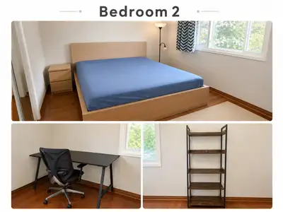 Moving Sale –  Bedroom Set / Bed / Desk / Bookshelf | B, View more