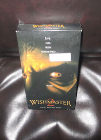 WISH MASTER 2 - EVIL NEVER DIES.....VHS MOVIE