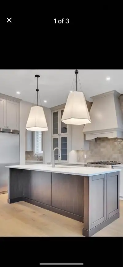 2 brand new pendant lighting fixtures, View more