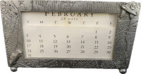 Seagull Pewter Canada Calendar Holder Desk
