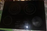 30" Ancona electric glass cooktop.