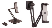 Adjustable Tablet Stand with Arm - Pivoting - Wall-Mountable