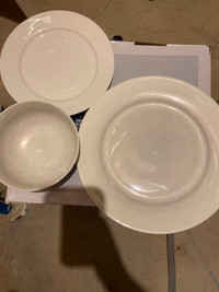 Large and Small Plate Set of 8 (Only 7 Bowls)