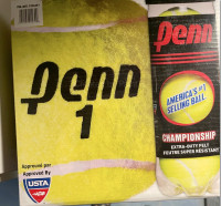 Tennis Balls 'Penn 1' extra duty felt, 16 cans, Box of 48 balls