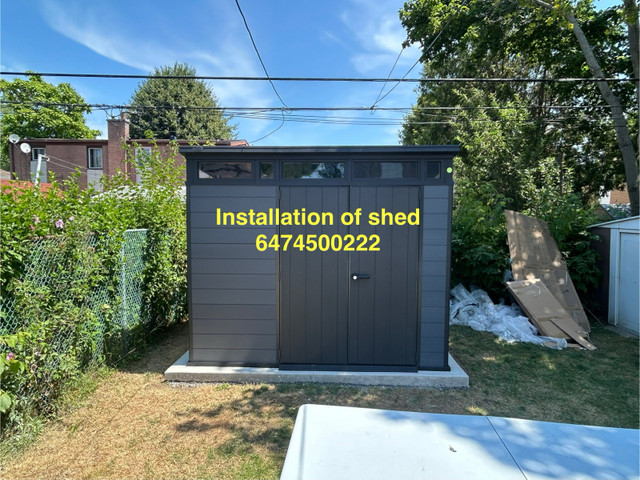 assembly of storage shed  in Outdoor Tools & Storage in Mississauga / Peel Region - Image 2