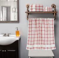 Bath Towels 600 GSM 100% Cotton - 6 Towel Sets for Bathroom