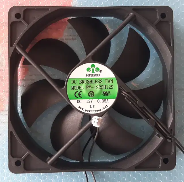 PC Cooling Fan\Coolers POWERYEAR PY-1225H12S 12V 0.35A 2-Pin | System ...