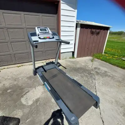 Folding treadmill, and exercise bike. 300 for both. 250 for treadmill or 100 for the bike.