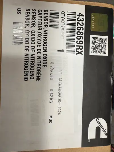 I am selling a new Cummins Nitrogen Oxide Sensor with the part number 4326869RX. This sensor is esse...