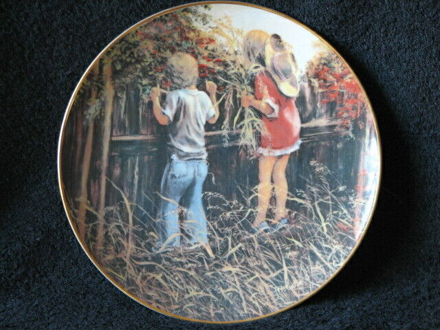 Irish McCalla's Collector Plate, Feeding the Neighbor's Pony in Arts & Collectibles in Stratford