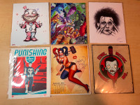 5x BAM! Box Exclusive Limited Signed Art Prints