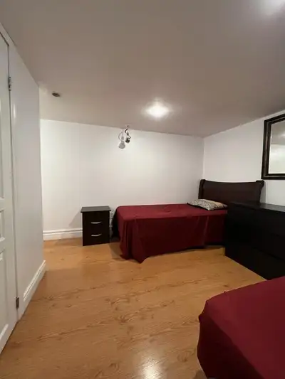 A Furnished shared room available ( from now on) in a basement of a raised Bungalow at Dixie and Dun...