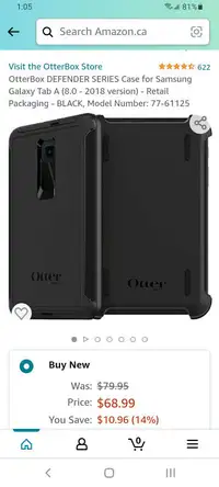 Otterbox Denfender case for Samsung Galaxy Tab A 8" (2018) new