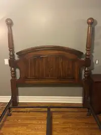 Queen head board and box spring. 