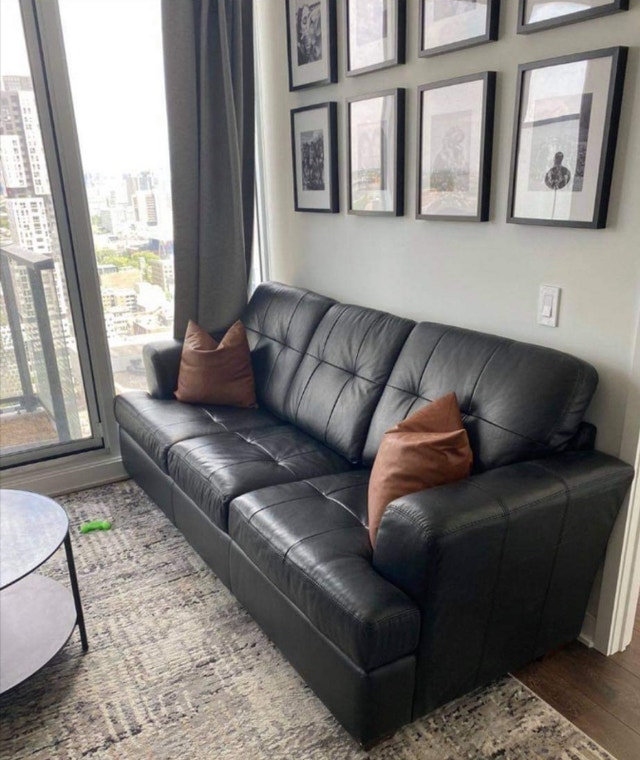 Natuzzi 3 seat couch leather Couches & Futons City of Toronto Kijiji