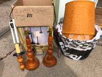 Table lamps & swag lamp