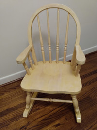 Child Size Wooden Rocking Chair - Made in USA