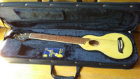"WASHBURN" ROVER RO10 ACOUSTIC TRAVEL GUITAR with HARD CASE