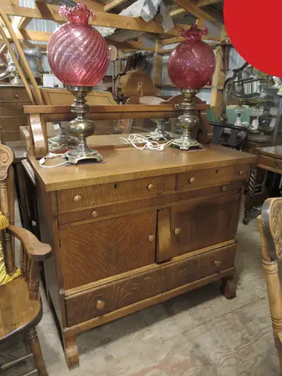 (¯`'•. Antique ~ Buffets ~ SERVERS ~Tv Stands  ~ Hall Cabinet  ~, View more