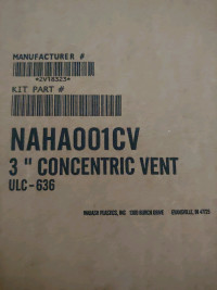 3" PVC 636 Concentric Vent Kit