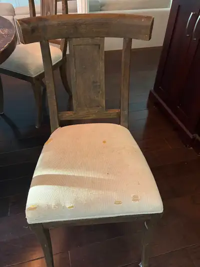 Restoration Hardware Kitchen Chairs - need to be upholstered, View more