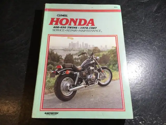 1978-87 Honda Twins Manual CB/CM 400 CB450 CM450 Hondamatic Hawk in Non-fiction in Parksville / Qualicum Beach - Image 2
