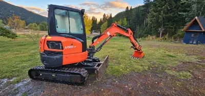 2014 Kubota U35-4 | 2,900 Hours Excavator: $42,900 FIRM | Private Sale Excavator + Trailer Package:...