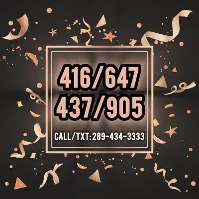 Dream Vip Phone Numbers 416/647/437/905 Vip Phone Numbers, View more
