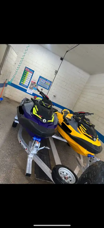 2 x 2021 seadoo rxtx300 1- millennium yellow with 0 hours on engine and 60 hours on hull. Brand new...