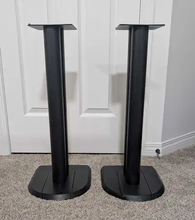 Premium 26" Speaker Stands | Matte Black Finish, View more