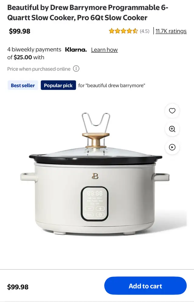drew Barrymore slow cooker in Other in Hamilton - Image 2