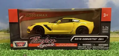Motormax Diecast...De ma collection...Corvette 2019 ZR-1 neuve dans boîte scellée d'usine...Merci de...