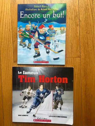 LIVRE ENFANT * THÈME HOCKEY * (6$ ch/10$ le lot de 2 livres), View more