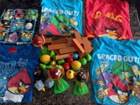Angry birds size 6  t shirts and block activity   game 