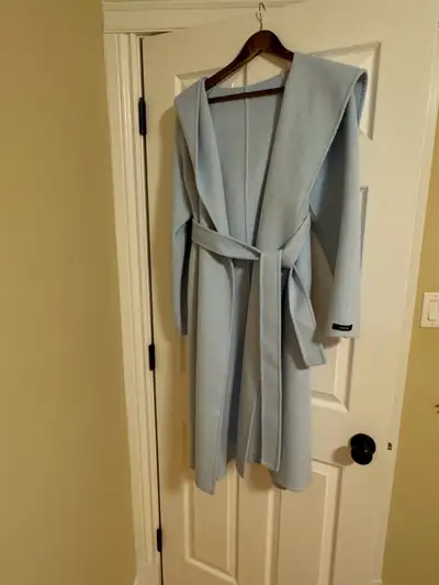 100% wool baby blue hand made