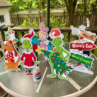 How the Grinch Stole Christmas outdoor lawn signs , View more