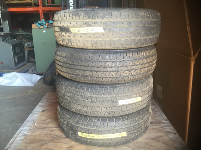 TRAILER TIRES - 14 AND 15 INCH USED | Tires & Rims | London | Kijiji