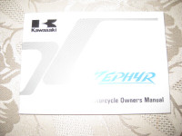 Kawasaki Motorcycle Zephyr ZR550 B2 Manual - $40.00 obo