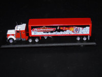 Budweiser Peterbilt Tractor Trailer (1:100 Matchbox replica)