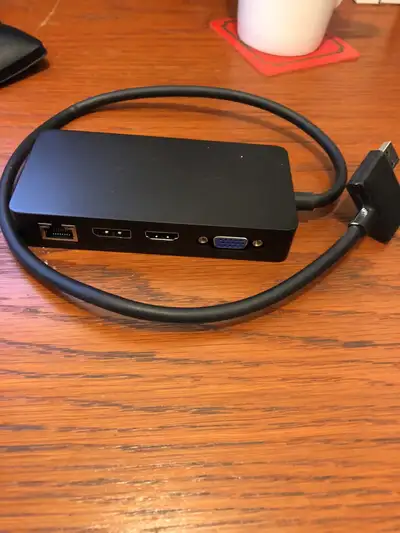 Almost brand new , only used for about a week. Aftermarket multi port adapter for Microsoft Surface/...