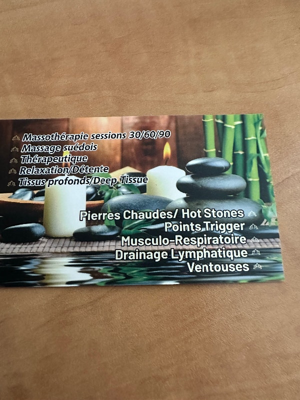 Massage de qualité à Laval 5146169003 Services de Massages Laval