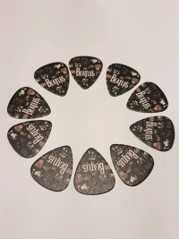 TEN GUITAR PICKS OF THE BEATLES. JUST $10 FOR ALL.