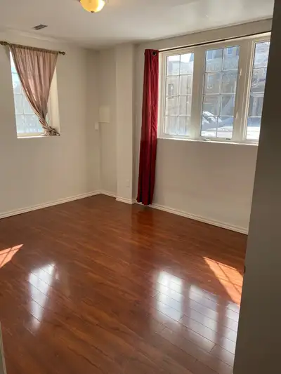 Walkout basement with big windows, no carpet, full washroom, kitchen, small living room, one bedroom...