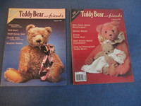 TEDDY BEAR & FRIENDS MAGAZINE-2 RARE BACK ISSUES-CHAD-STEIFF +